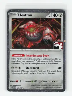 HEATRAN 123/167 COSMOS HOLO PRIZE PACK POKEMON TCG NM - Image 1