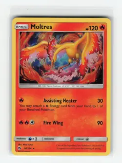 MOLTRES 38/214 LOST THUNDER CRACKED ICE HOLO POKEMON TCG LP - Image 1