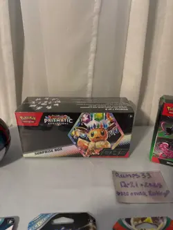 Pokemon Prismatic Evolutions Surprise Box Eevee Tcg Sealed + Sealed Lot large - Image 2