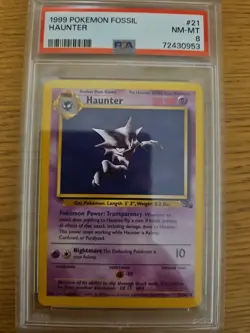 Pokemon TCG Haunter Fossil 21/62 Unlimited Regular Non-Holo - Image 2