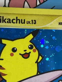2009 Pokemon Rising Rivals Surfing Pikachu 114/111 Secret Rare Holo SWIRL NM - Image 2