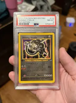 2002 Pokemon Neo Destiny Shining Steelix 1st Edition PSA 8 #112/105 - Image 1