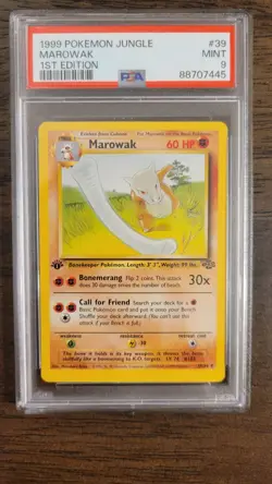 Pokemon Marowak 39/64 Jungle 1st Edition PSA 9 - Image 1