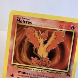 Pokemon TCG Moltres Fossil 27/62 Regular Unlimited Rare- LP - Image 2