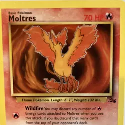 Pokemon TCG Moltres Fossil 27/62 Regular Unlimited Rare- LP - Image 4