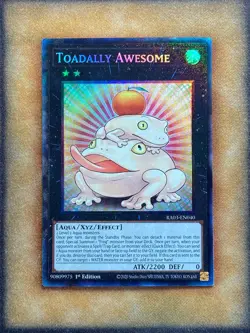 Yugioh Toadally Awesome RA03-EN040 Prismatic Collector Rare 1st Ed NM - Image 1