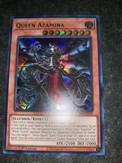 Yu-Gi-Oh! Queen Azamina SUDA-EN009 Supreme Darkness Ultra Rare 1st Edition NM - Image 2