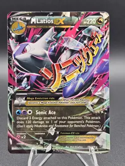 Pokemon TCG Mega M Latios EX Holo Ultra Rare Card 59/108 XY Roaring Skies LP - Image 1