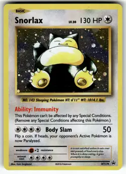 Snorlax - XY179 XY Promos MP Pokemon Card TCG - Image 1
