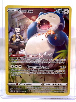Snorlax Trainer Gallery Card Pokemon Trading Lost Origin SWSH11 TG10/TG30 2022 - Image 1