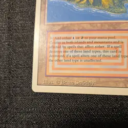 Magic the Gathering Dual Land - Volcanic Island (Revised) Card - Image 4