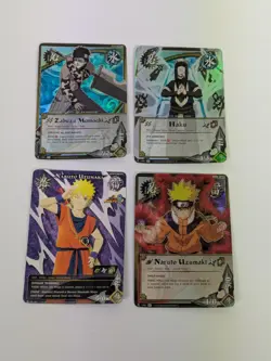 Naruto Uzumaki - PR-095 & 1388 1st Edition Cards Lot Of 4 Haku Ninja CCG - Image 1