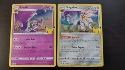 Lunala (15/25) & Solgaleo (21/25) Holographic Pokemon Card Lot - Image 1