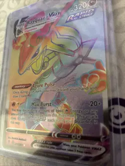Pokemon TCG Rayquaza VMAX Holo Ultra Rare Card Evolving Skies Near-Mint - Image 3
