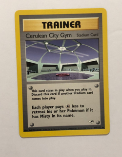 Pokemon Card Gym Heroes Cerulean City Gym 108/132 Near Mint - Image 1