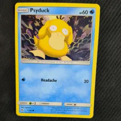 PSYDUCK 11/68 POKEMON CARD (HIDDEN FATES SET) - Image 1