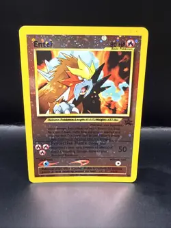 Pokemon Card - Entei #34 Black Star WOTC Movie Promo Reverse Holo B - Image 1