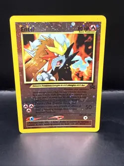 Pokemon Card - Entei #34 Black Star WOTC Movie Promo Reverse Holo B - Image 3