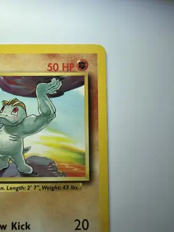 MACHOP - 52/102 - Base Set - Pokemon Card - LP - Image 2