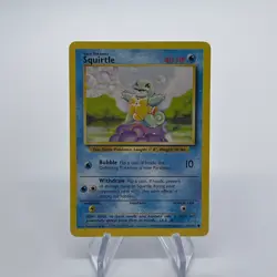 Squirtle 63/102 - Common 1999 English Base Set Pokemon Card - Near Mint & LP - Image 1