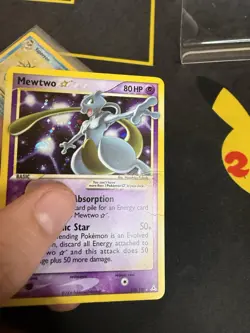 Mewtwo Gold Star Holon Phantoms Holo Card 103/110 - Image 3