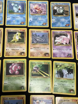 29 Vintage Pokemon Card Lot WOTC Non Holo - Gym Hero’s Challenge - Set Builder - Image 3