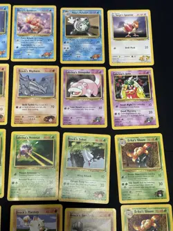 29 Vintage Pokemon Card Lot WOTC Non Holo - Gym Hero’s Challenge - Set Builder - Image 4