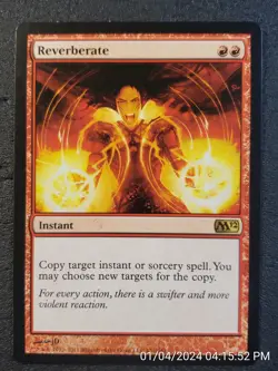 Reverberate Magic 2012 / M12 NM Red Rare MAGIC THE GATHERING MTG CARD (DS3D1B9) - Image 1