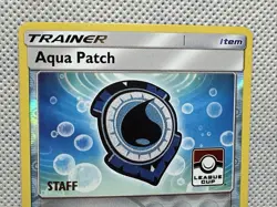 STAFF Aqua Patch Trainer League Cup 119/145 Pokemon Card - Image 3
