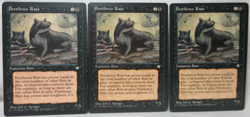 PESTILENCE RATS X3 MAGIC THE GATHERING ICE AGE 1995 MTG Trading Card #634 - Image 1