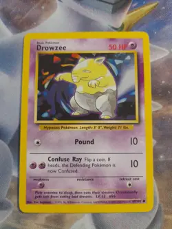 Drowzee 49/102 4th Print Base Set 1999-2000 Pokemon Card WOTC LP - Image 1