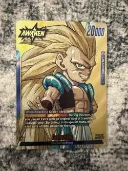 Gotenks SB02-017 Gold Leader Manga Booster 02 Dragon Ball Card English - Image 1