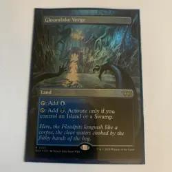 MTG Gloomlake Verge (Borderless) Duskmourn: House of Horror Magic Dual Land - Image 1