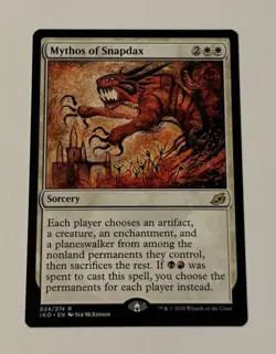 MTG Mythos Of Snapdax - Ikoria Lair of Behemoths NM - Image 1