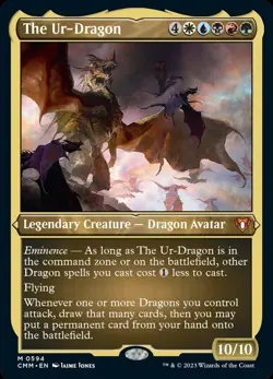 MTG The Ur-Dragon (Foil Etched) [Commander Masters] - Image 1
