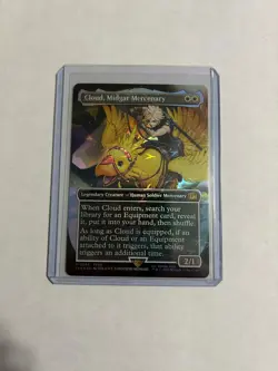 Cloud, Midgar Mercenary Chocobo Track Foil NM/M Final Fantasy Magic MTG - Image 2