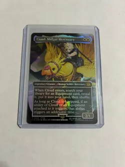 Cloud, Midgar Mercenary Chocobo Track Foil NM/M Final Fantasy Magic MTG - Image 4