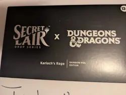 MTG Secret Lair x Dungeons & Dragons: KARLACH'S RAGE Rainbow Foil New Sealed - Image 3