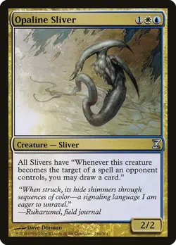 Opaline Sliver 1x FOIL MtG FOIL Time Spiral SP/NM - Image 1