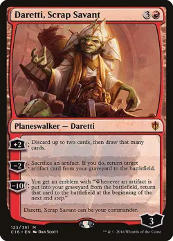 1x Daretti, Scrap Savant NM Eng MTG - Commander 2016 - Image 1