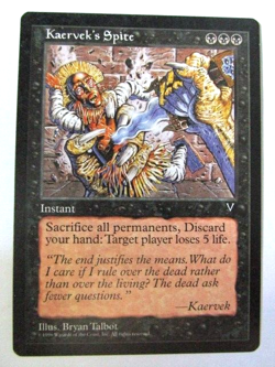 MTG Kaervek's Spite Visions Moderate Play!! - Image 1