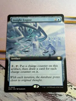 Insight Engine (Extended Art) [Commander Edge of Eternities] NM MTG - Image 2