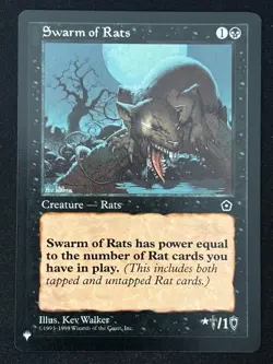 1x MTG Swarm of Rats - The List Reprints (LIST) (P02) - Magic the Gathering - Image 1