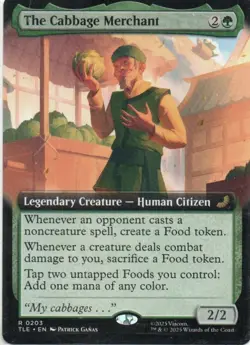 MTG: Avatar: Eternal-Legal: Extended Art The Cabbage Merchant: LP Condition - Image 1