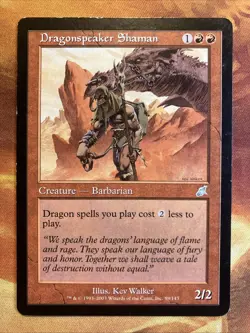 MTG Dragonspeaker Shaman Scourge Moderately Played Red Barbarian!! - Image 1
