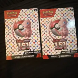 2x Pokemon TCG 151 Scarlet and Violet Booster Bundle Trading Cards Set - 6 Packs 820650853210 - Image 1