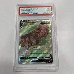 Greedent V - Pokemon 2021 Alt Art 257/264 Fusion Strike - PSA 9 MINT - Image 1