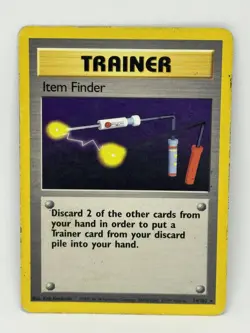 Pokemon TCG - ITEM FINDER - 74/102 - RARE - UNLIMITED - BASE SET (1999) - MP/LP - Image 1