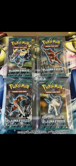 Pokemon Black and White Plasma Freeze Booster Pack art set. Unweighed from box - Image 1