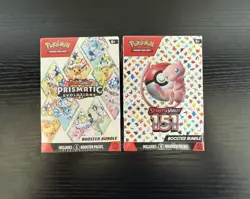 Pokemon TCG 151 and Prismatic Evolutions Booster Bundle! Sealed! - Image 1